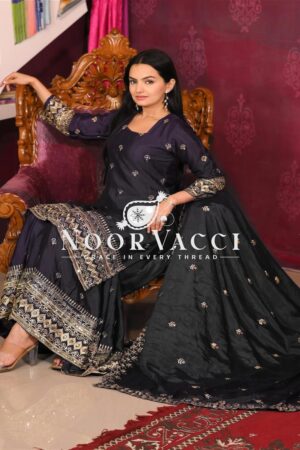 Shop Elegant Embroidered Chinon Sharara Suit with Dupatta – Festive & Designer Wear