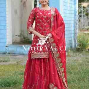 Designer Embroidered Rangoli Silk Lehenga Suit with Sequence Work – Premium Ethnic Wear
