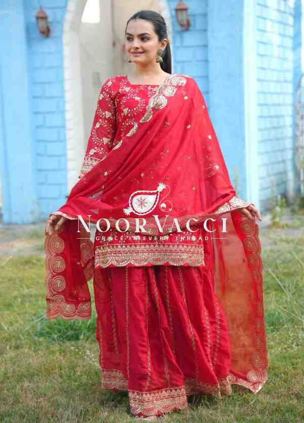 Designer Embroidered Rangoli Silk Lehenga Suit with Sequence Work – Premium Ethnic Wear - Image 3
