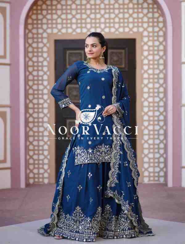 Glamorous Fox Georgette Lehenga Suit with Sparkling Sequence Embroidery - Image 3