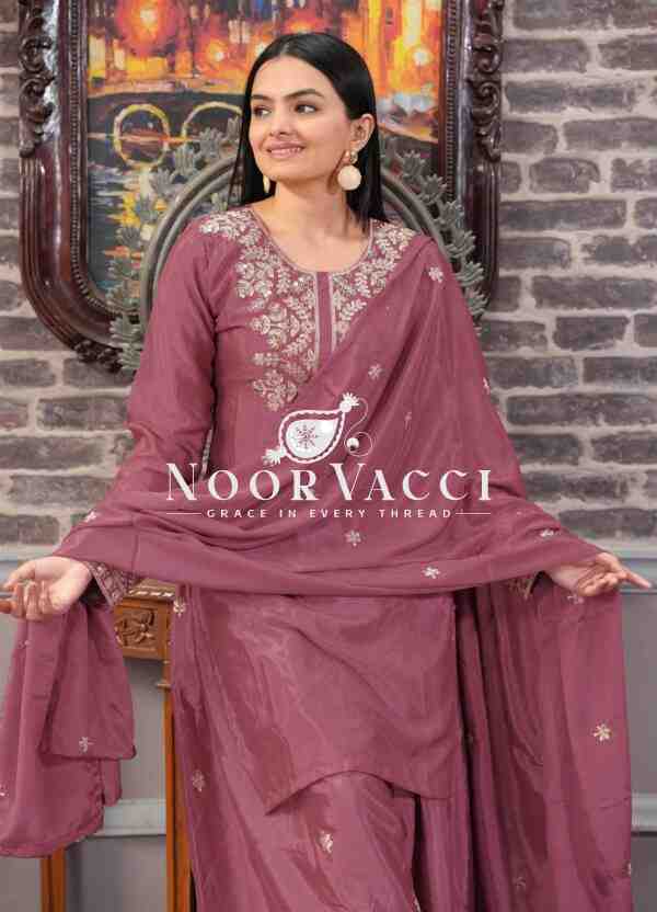 Designer Embroidered Chinon Sharara Suit with Sequence Work – Elegant Festive Outfit - Image 4