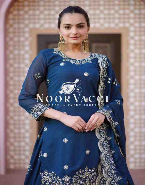 Glamorous Fox Georgette Lehenga Suit with Sparkling Sequence Embroidery - Image 4