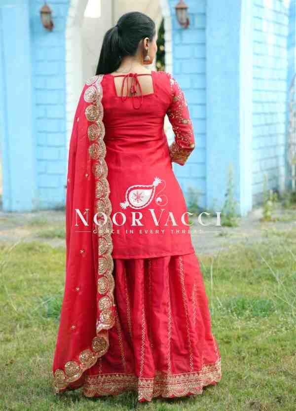 Designer Embroidered Rangoli Silk Lehenga Suit with Sequence Work – Premium Ethnic Wear - Image 6
