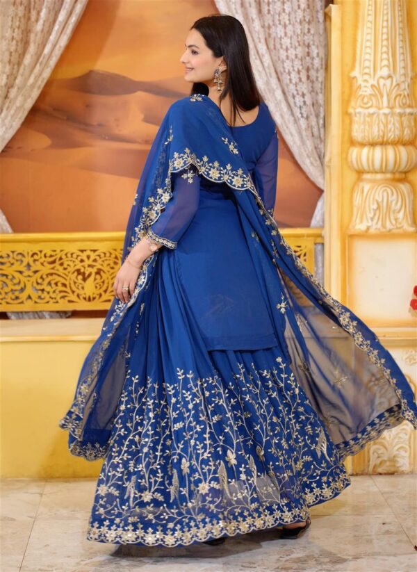 Shop Stunning Fox Georgette Lehenga Suit with Elegant Sequence Embroidery - Image 6
