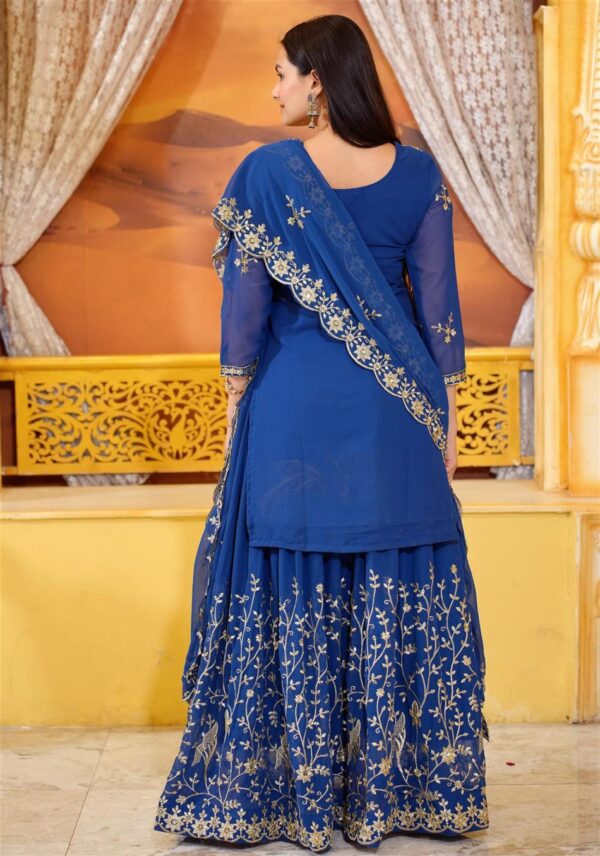 Shop Stunning Fox Georgette Lehenga Suit with Elegant Sequence Embroidery - Image 7