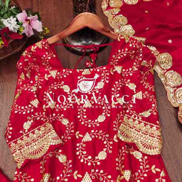 Designer Embroidered Rangoli Silk Lehenga Suit with Sequence Work – Premium Ethnic Wear - Image 7