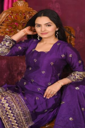 Graceful Chinon Sharara Suit