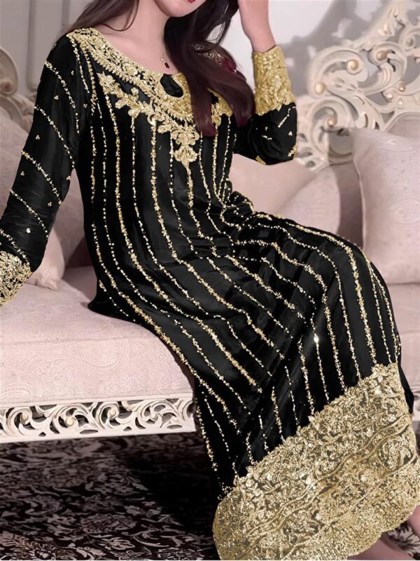 Buy Heavy Chinon Silk Embroidered Top Plazzo & Dupatta Set