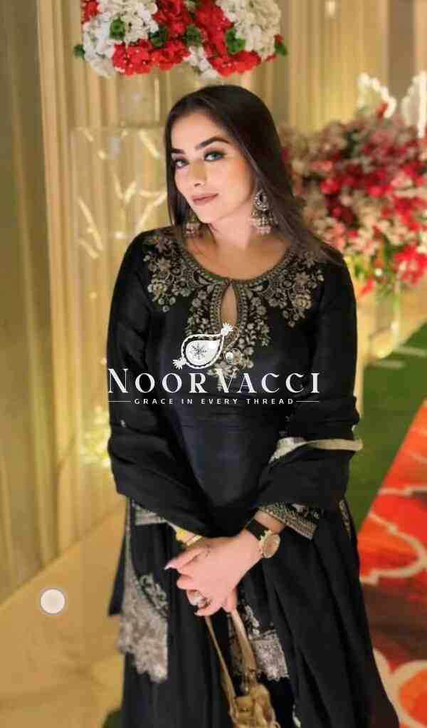 Chinon Silk Sharara Plazzo Set with Dupatta – Party Wear Embroidered Ensemble - Image 5