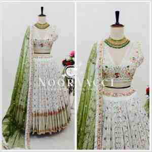 Fox Georgette Embroidered Lehenga Choli with Soft Net Dupatta