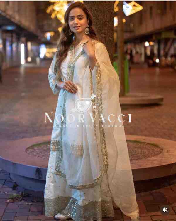Pure Chinon Silk Embroidered Top-Lehenga Set with Dupatta