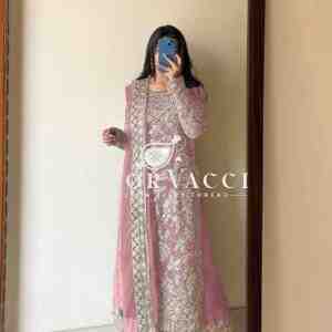 Heavy Georgette Embroidered Palazzo Set with Diamond Handwork