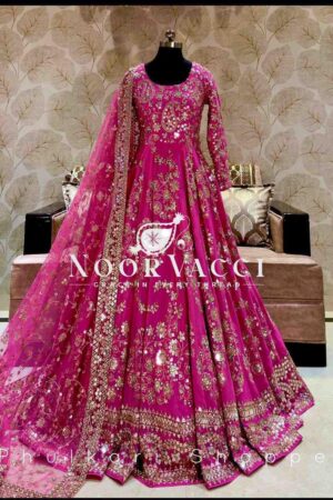 Shop Heavy Chinon Silk Embroidered Gown with Pent and Dupatta Set Fully Stitched Ready To Wear