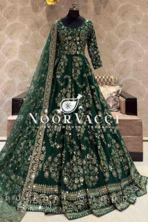 Shop Heavy Chinon Silk Embroidered Gown with Pent and Dupatta Set Fully Stitched Ready To Wear