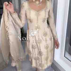 Designer Heavy Chinon Silk Top Bottom & Dupatta Set – Elegant Party Wear