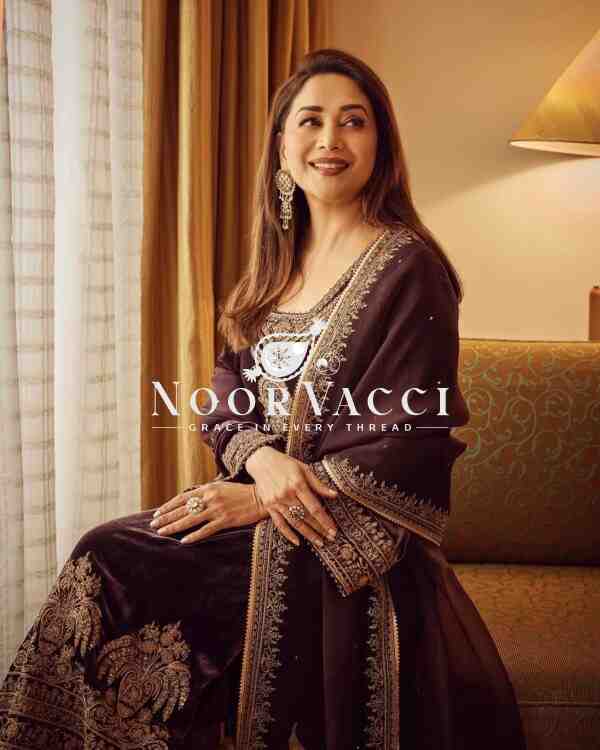 Heavy Embroidered Chinon Silk Top-Bottom & Dupatta Set – Fully Stitched Ready to Wear - Image 2