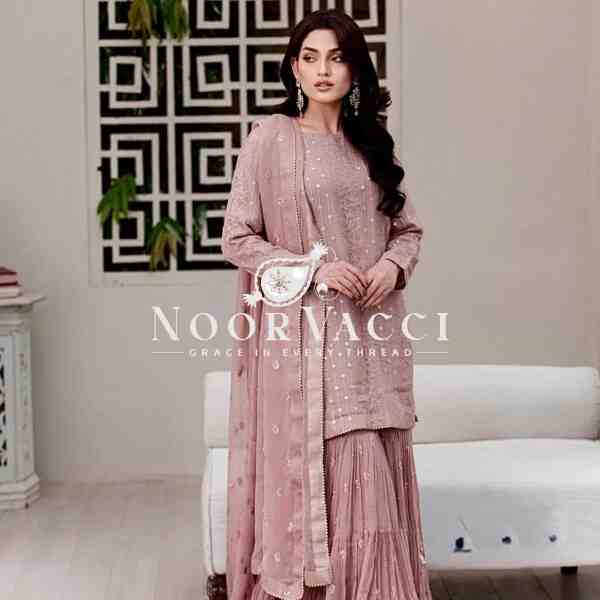 Elegant Faux Georgette Party Wear – Embroidered Top, Sarara Plazzo & Dupatta Set