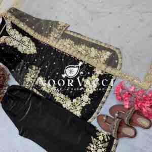 Premium Jimmy Choo Silk Top Plazzo & Dupatta Set