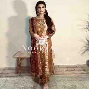 Zimmy-Chu Silk Embroidered Top with Pent and Dupatta Fully Stitched