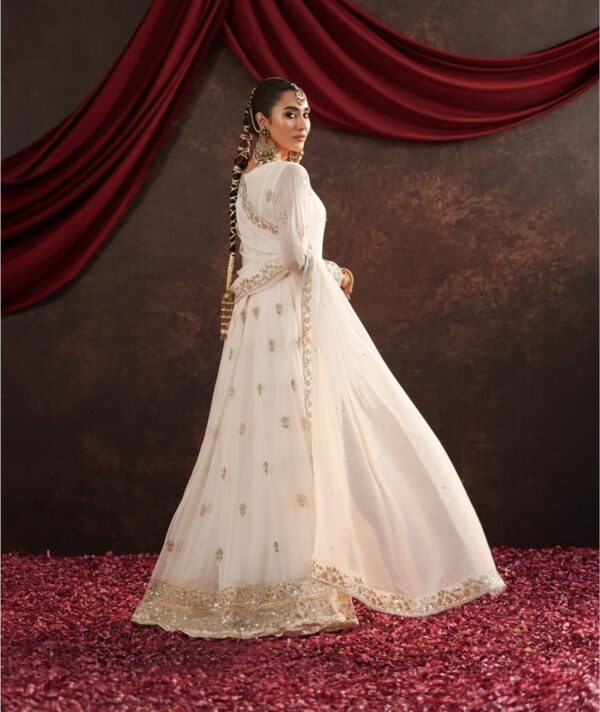 Buy Heavy Fox Georgette Embroidered Gown with Pant and Dupatta – Fully Stitched - Image 2