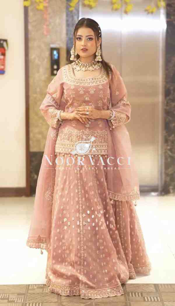 Star Georgette Embroidered Lehenga Set with Dupatta – Handwork Detailing