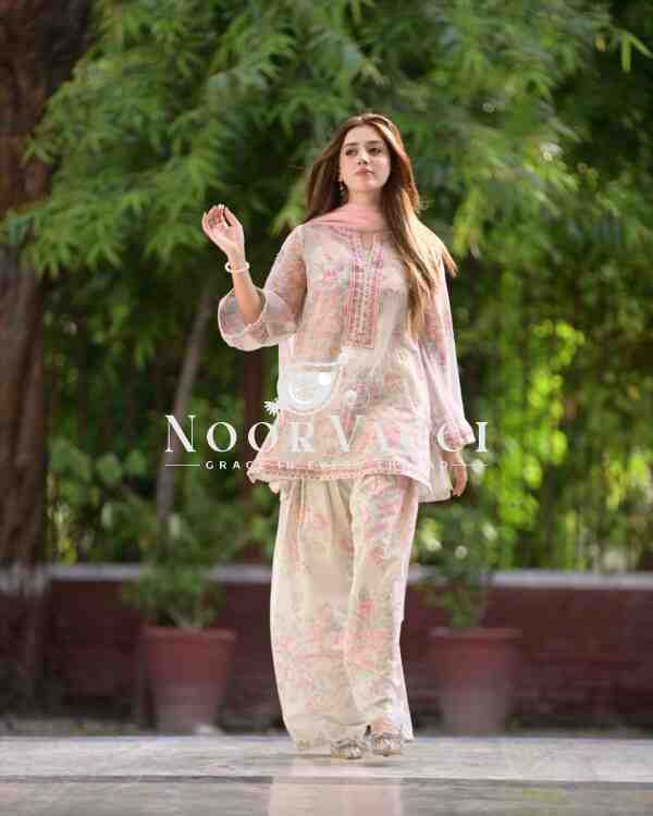 Elegant Farshi Palazzo Set in Digital Printed Pur Sifon Georgette – Party Wear Delight