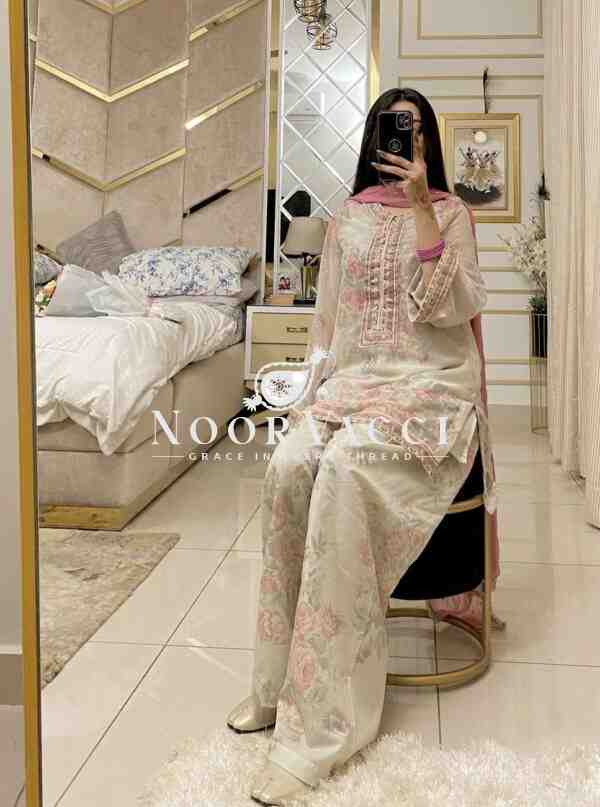 Elegant Farshi Palazzo Set in Digital Printed Pur Sifon Georgette – Party Wear Delight - Image 7