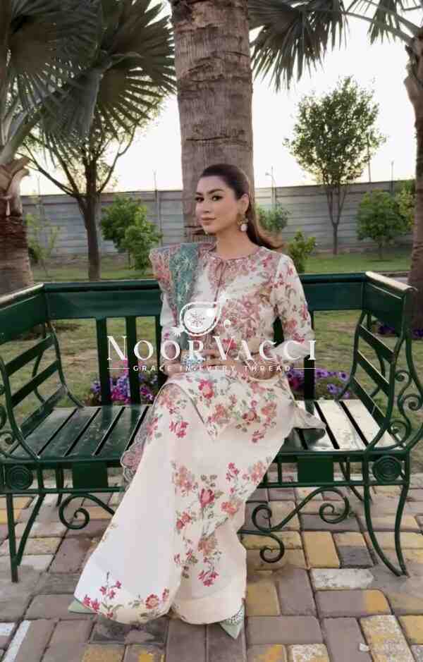 Designer Party Wear Top with Farshi Plazzo and Dupatta Set - Image 2