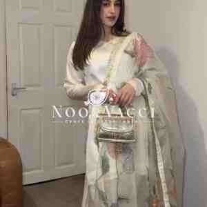 Designer Party Wear Top with Farshi Plazzo Set in Heavy Japan Satin Silk