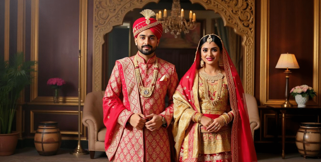 Royal Indian Wedding Outfits at NoorVacci