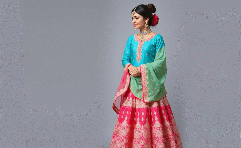 Heavy Flair Anarkali Suit in Saudi Arabia