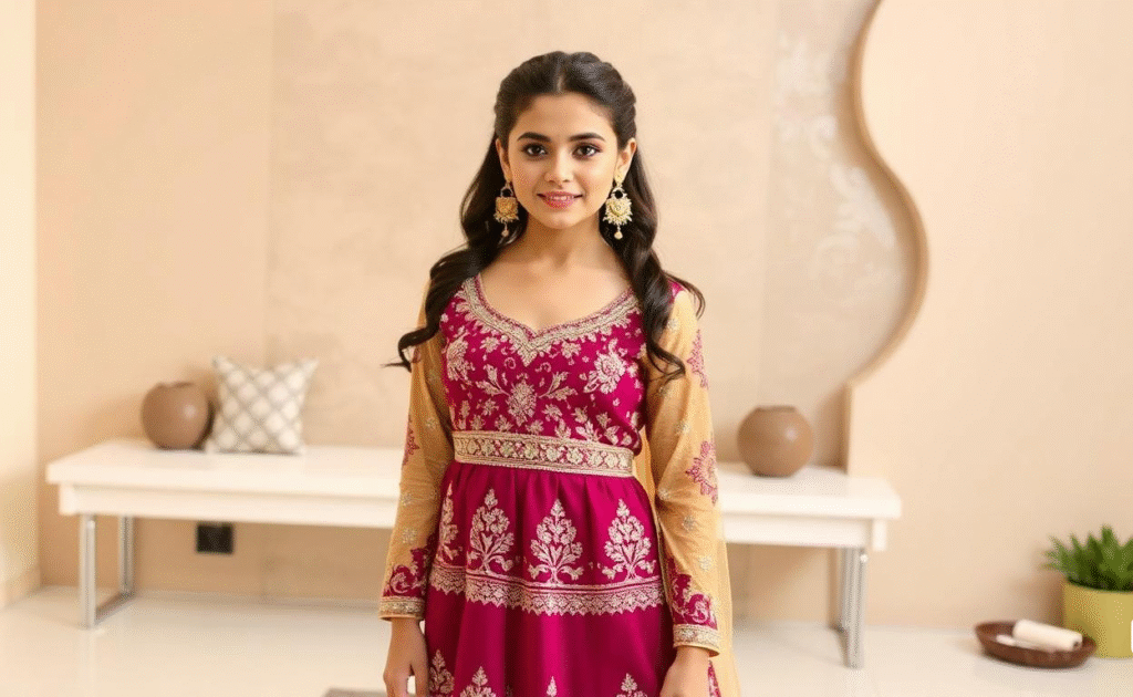 Heavy Flair Anarkali Suit in Saudi Arabia