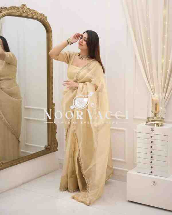 Goldy Crazy Ready-to-Wear Saree with Matching Blouse - Image 2