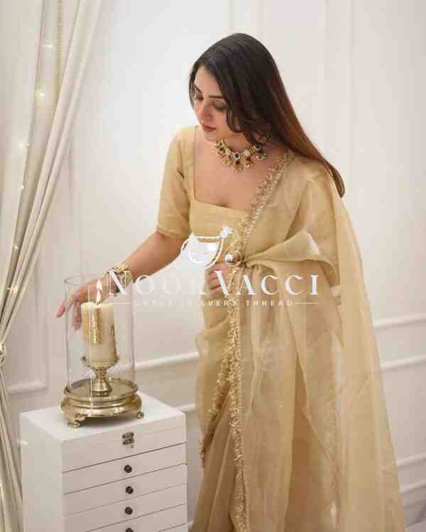 Goldy Crazy Ready-to-Wear Saree with Matching Blouse - Image 6