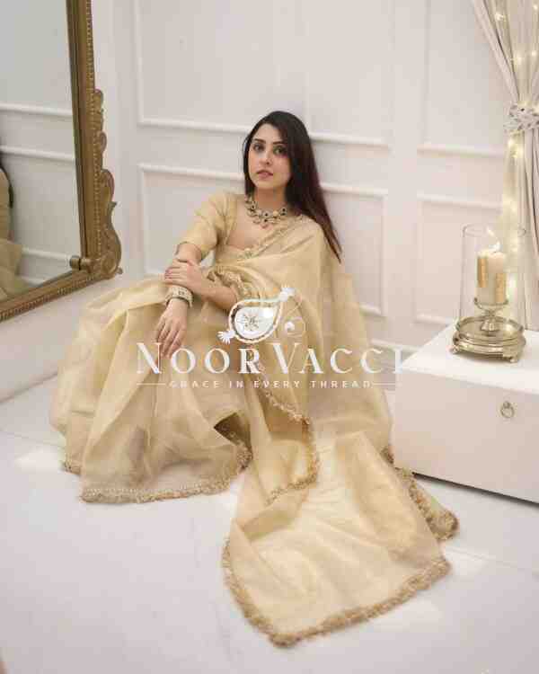 Goldy Crazy Ready-to-Wear Saree with Matching Blouse - Image 3