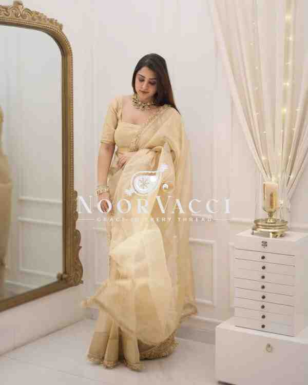 Goldy Crazy Ready-to-Wear Saree with Matching Blouse