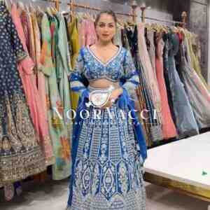 Semi-Stitched Fox Georgette Lehenga with 4 Meter Flair & Coding Dori Sequin Work