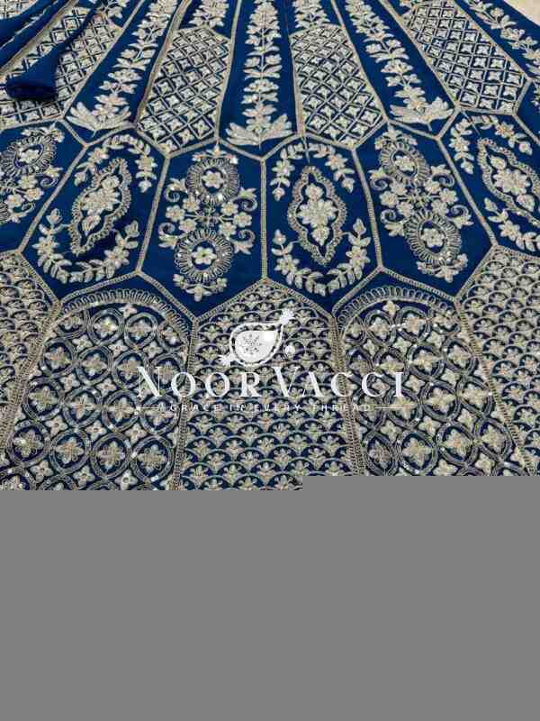 Semi-Stitched Fox Georgette Lehenga with 4 Meter Flair & Coding Dori Sequin Work - Image 9