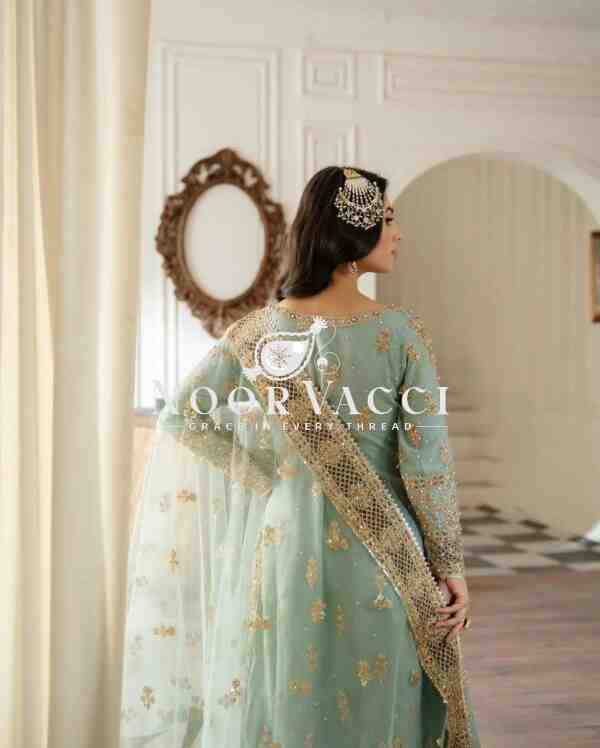 Fox Georgette Sequin Embroidered Top Sharara Set with Dupatta - Image 3