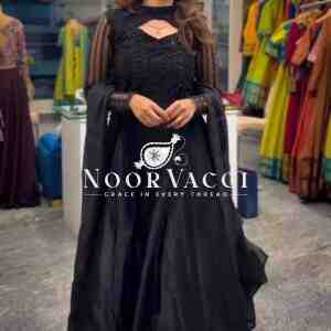 Designer Anarkali Suit with 4-Meter Flair & Heavy Embroidery