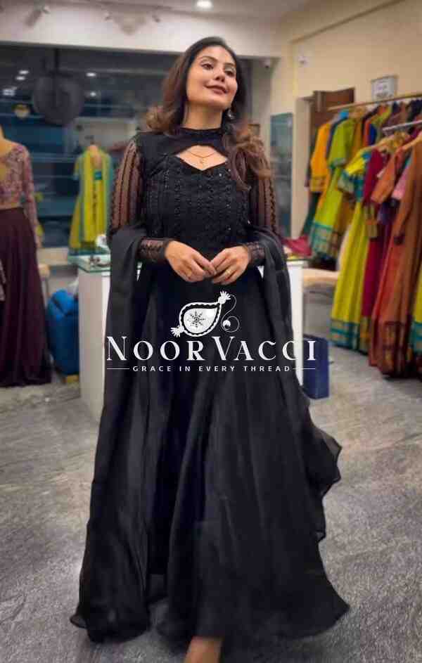 Designer Anarkali Suit with 4-Meter Flair & Heavy Embroidery