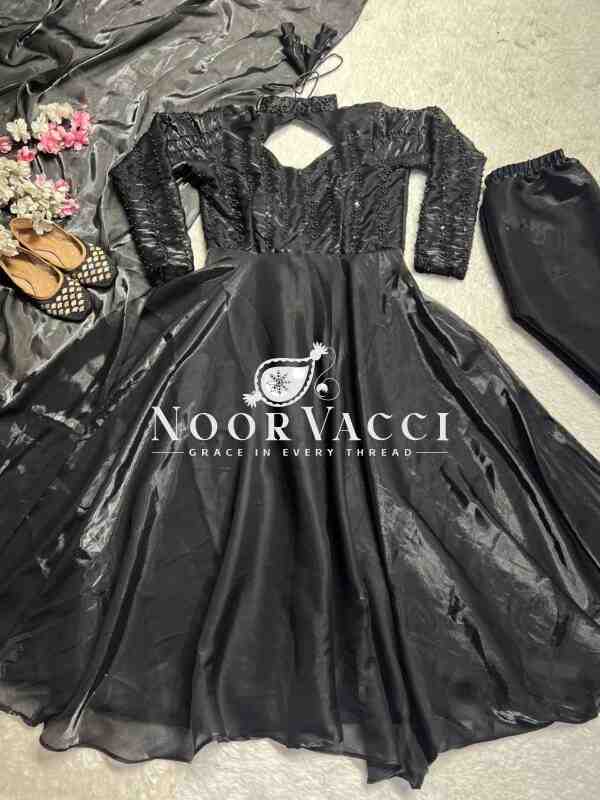 Designer Anarkali Suit with 4-Meter Flair & Heavy Embroidery - Image 3