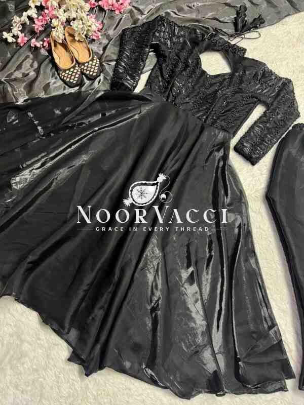 Designer Anarkali Suit with 4-Meter Flair & Heavy Embroidery - Image 5