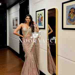 Soft Butterfly Net Ready-to-Wear Lehengha Saree with Embroidered Choli
