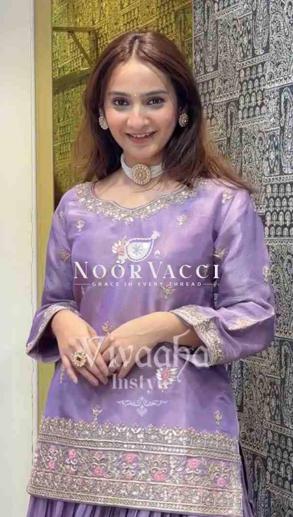 Jimmy Choo Silk Embroidered Lehenga Set with Dupatta – Elegant Designer Ensemble - Image 3