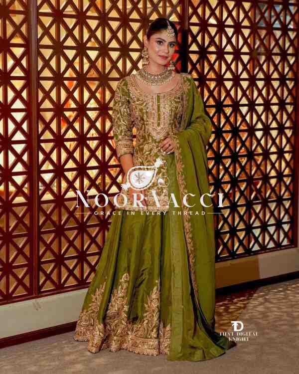 Heavy Chinon Silk Codding Sequin Embroidered Sharara Set with Printed Dupatta