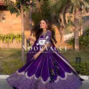Semi-Stitched Faux Georgette Lehenga with 3 Meter Flair & Threaded Sequin Work