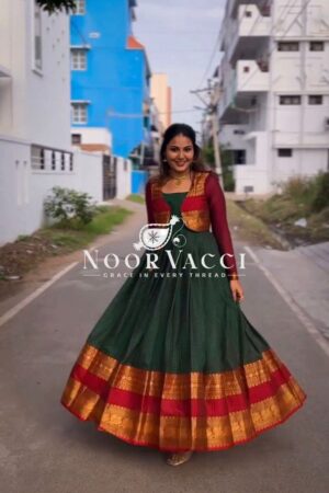 Buy Jacquard Silk Suit with Matching Koti and Canvas Pata Detailing