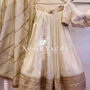 Chinon Silk Wedding Lehenga Choli with Heavy Embroidery & Dupatta – Semi Stitched