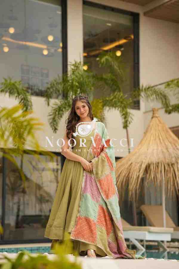 Jalpari Silk Plazo Set with Printed Dupatta and Lace Border